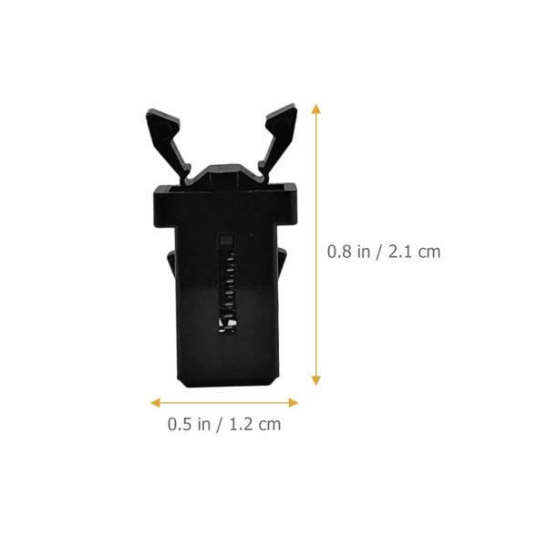 Trash Can Lock 40pcs Garbage Can Buckles Self- Locking Waste Bin Press Replacement Push-Type Lock(Black and White) - Image 2