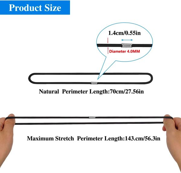 20 Pcs Garbage Can Bands, Trash Can Elastic Rubber Bands Fits 13 to 30 Gallon Trash Cans, Trash Can Bands Waste Box Holder Cabinet Loop Straps for Garbage Bag Liner Home Office School Indoor Outdoor - Image 2