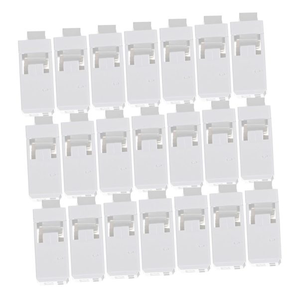50pcs Press Lid Latch Replacement Stuff Garbage Cans Smooth Plastic Buckles for Trash Bin
