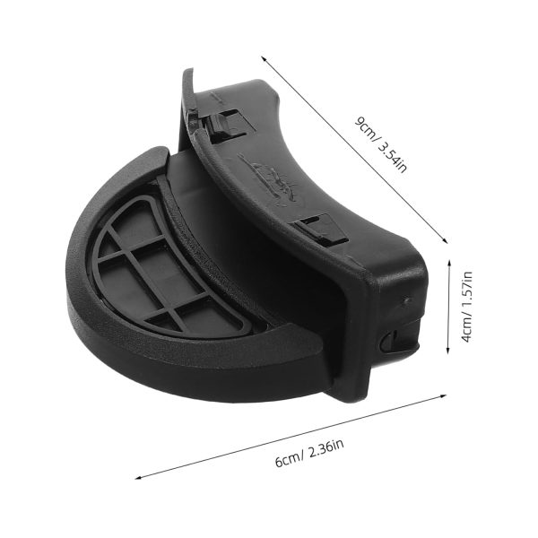 Ergonomic Step Pedal for Trash Can 10pcs Plastic Foot Pedal Replacement for Household Office Outdoor Bathroom Bedroom Black - Image 2