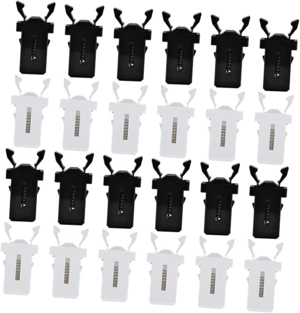 24pcs Trash Can Buckle Garbage Can Lock Part Waste Bin Press Buckle Reusable Push Latch Trash Can Latch Touch Top Lid Bin Latch Small Lock Switch Garbage Can Push Latch Plastic