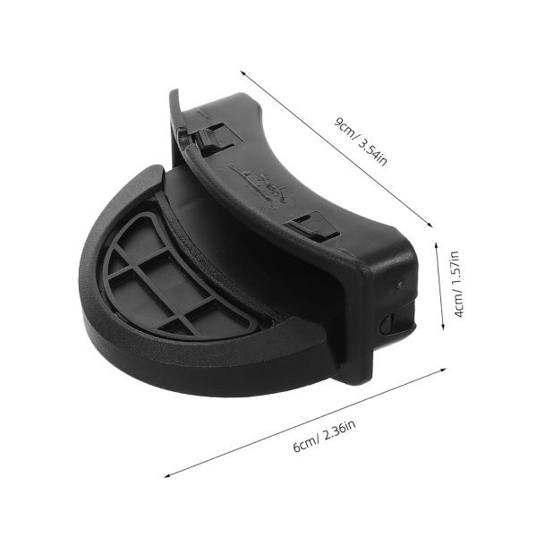 Robust Plastic Foot Pedal for Trash Can 10pcs Replacement Parts Step on Wastebasket Accessory Fits Bathroom Bedroom Black - Image 2