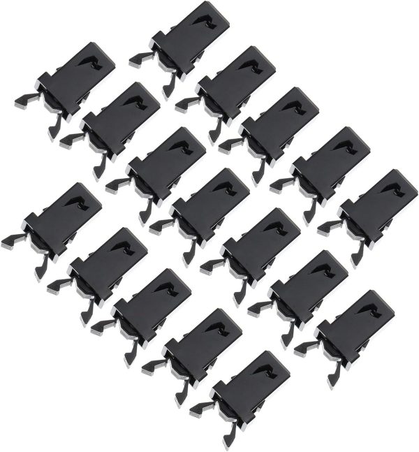 50pcs Lock Garbage Can Accessories Garbage Can Clip Trash Bin Buckle Push Button for Trash Bucket Waste Bucket Buckles Trash Can Pocket Clip White Flip Cover Plastic