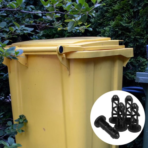 5pcs Trash Can Latch Trash Can Lid Shafts Garbage Can Buckles Plastic Garbage Can Latches Trashcan Cover Link Plastic Trash Can Trashcans Trash Can Plug Lid Pin Supplies Universal - Image 2