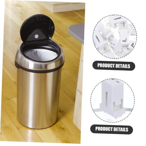 50pcs Press Lid Latch Replacement Stuff Garbage Cans Smooth Plastic Buckles for Trash Bin - Image 2